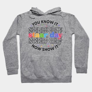 Groovy You Know It Now Show It Testing Day  Kids Funny Hoodie